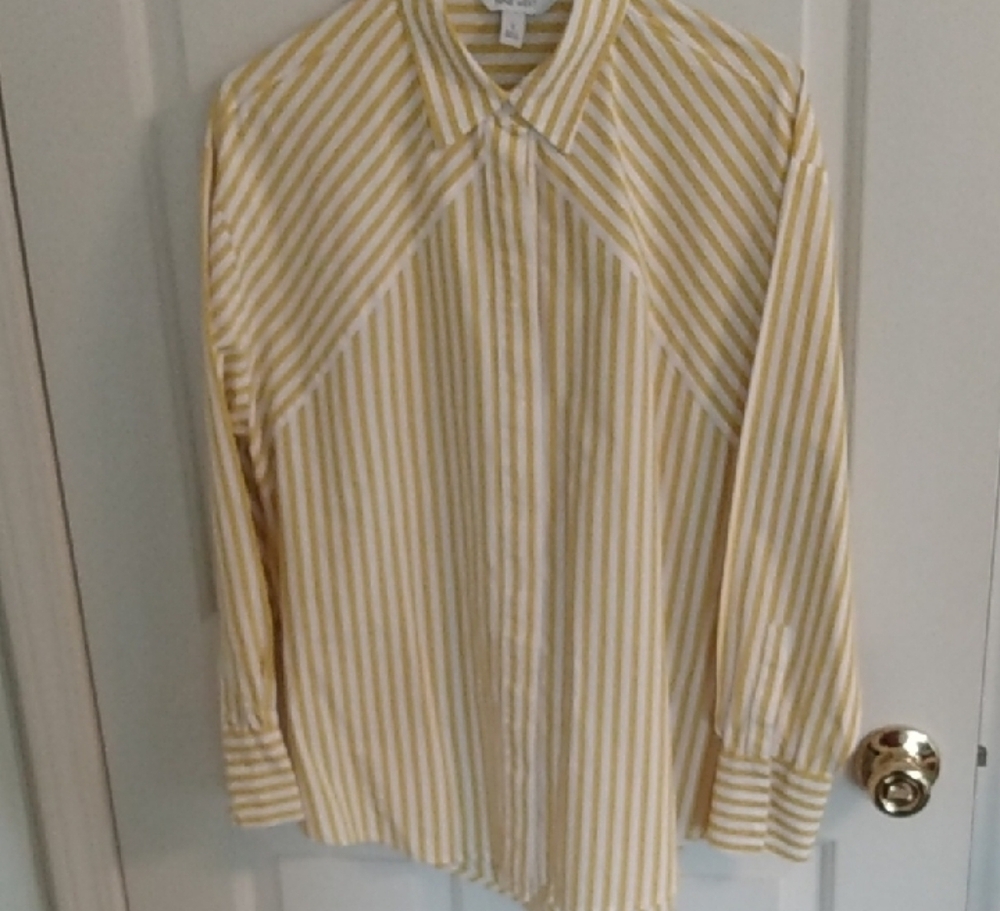 Yellow Striped Women's Shirt
